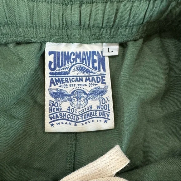 Jungmaven Keeley Shorts - Hunter Green - Picture 4 of 11